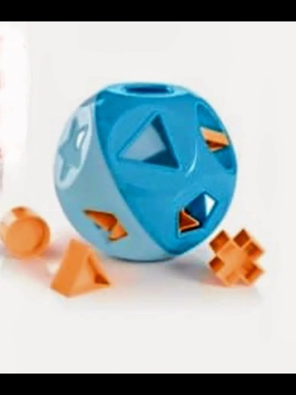 Tupperware Blue Shape O Ball with Orange Blocks - Kids Learning Toy, New!